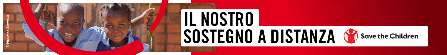 Banner sostegno a distanza Save The Children